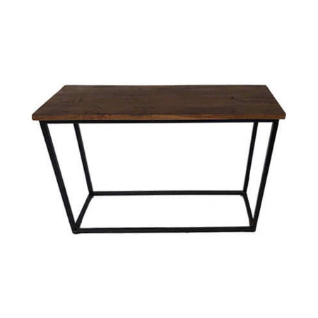 Wandtisch Anrichte mit Altholzplatte und Metallgestell 120cm