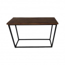 Wandtisch Anrichte mit Altholzplatte und Metallgestell 120cm