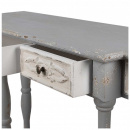 Shabby Chic Anrichte Holz grau Wandtisch Konsole 142 cm