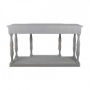 Shabby Chic Anrichte Holz grau Wandtisch Konsole 142 cm