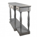 Shabby Chic Anrichte Holz grau Wandtisch Konsole 142 cm