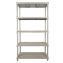 Shabby Chic Holz Regal Lay grau 210 cm