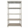 Shabby Chic Holz Regal Lay grau 210 cm