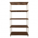 Landhausstil Holz Regal Lay braun weiß 210 cm