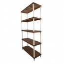 Landhausstil Holz Regal Lay braun weiß 210 cm