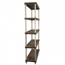 Landhaus Antikstyle Holz Regal braun cremeweiß 210 cm