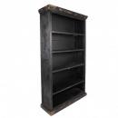 Bücherschrank Lay Vintage Holz schwarz Bücherregal