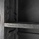 Bücherschrank Lay Vintage Holz schwarz Bücherregal