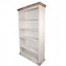 Bücherschrank Lay Landhausstil weiß Holz Bücherregal