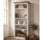 Bücherschrank Landhausstil weiß Holz Bücherregal 80 cm
