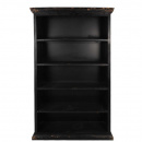 Brocante Holz Bücherschrank Lay schwarz 115 cm