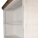 Brocante Holz Bücherschrank Lay Landhaus weiß Holz 115 cm