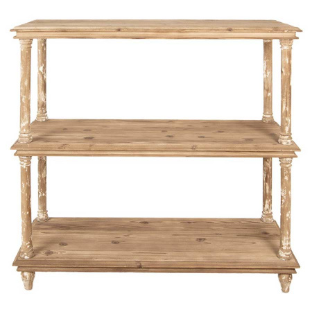 Brocante Holz Regal naturell Gestell White Wash