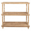 Brocante Holz Regal naturell Gestell White Wash
