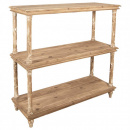 Brocante Holz Regal naturell Gestell White Wash