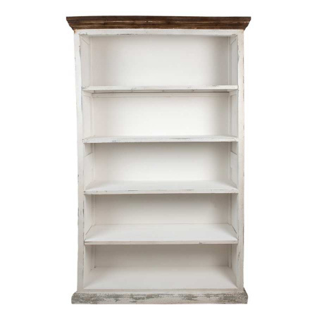 Holz Bücherregal Brocante Landhaus weiß 120 cm