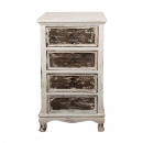 Shabby Chic Kommode 4 Schubladen Brocante Sideboard