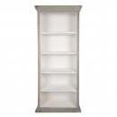Holz Bücherschrank Shabby Chic Lay grau 195 cm