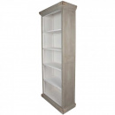 Holz Bücherschrank Shabby Chic Lay grau 195 cm
