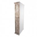 Holz Bücherschrank Shabby Chic Lay beige braun 195 cm