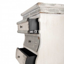 Holz Kommode Lay Shabby Chic 7 Schubladen versetzt
