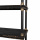 Holz Fächer Regal Lay Vintage schwarz gold 210 cm