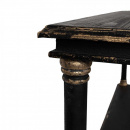 Holz Fächer Regal Lay Vintage schwarz gold 110 cm