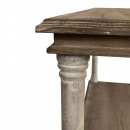 Landhaus Antikstyle Holz Fächerregal 110 cm