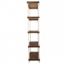 Landhausstil Holz Regal Lay braun weiß 55 cm breit
