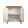 Shabby Chic Sideboard Holz weiss braun verzierte Türen