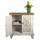 Shabby Chic Sideboard Holz weiss braun verzierte Türen