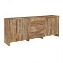 Sideboard Sope Mangoholz 3 Schubladen 4 Türen 220 cm