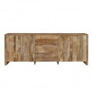 Sideboard Sope Mangoholz 3 Schubladen 4 Türen 220 cm