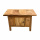 Teak Holz TV Sideboard mit Klapptür 80 cm
