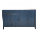 Sideboard recyceltes Mixholz Vintage blau 156 cm