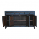 Sideboard recyceltes Mixholz Vintage blau 156 cm
