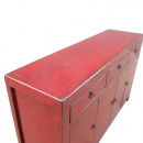 Sideboard recyceltes Mixholz Vintage rot 157 cm