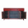 Sideboard recyceltes Mixholz Vintage rot 157 cm