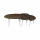 Sofa 3er Tisch Set Lori Metallfuss weiss Holzplatte