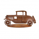 Oldtimer Metall Deko Auto auf Bodenplatte