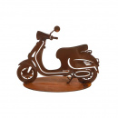 Motor Roller Metall Deko Scooter auf Bodenplatte