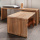 Holz Sitzbank Set Wody Teak recycelt Beistell Konsolen