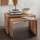 Holz 2er Set Teak Beistelltische Wody 69 cm