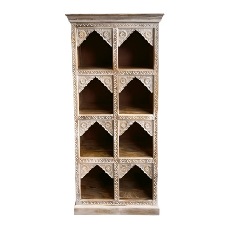Jaroka Holzschrank Vintage White Wash 180x90