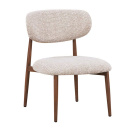 Lounge Chair Soke Japandi Stil Metallgestell Holzoptik...
