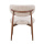 Lounge Chair Soke Japandi Stil Metallgestell Holzoptik dunkelbraun