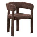 Voll gepolsteter Armlehn Stuhl Vola Farbton Espresso