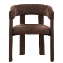 Voll gepolsteter Armlehn Stuhl Vola Farbton Espresso