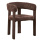 Voll gepolsteter Armlehn Stuhl Vola Farbton Espresso