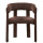 Voll gepolsteter Armlehn Stuhl Vola Farbton Espresso